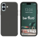 BEFLUOIP17ANTHRAC - Coque souple Be Fluo coloris Gris Anthracite pour iPhone 17