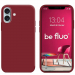BEFLUOIP17CHERRY - Coque souple Be Fluo coloris Dark Cherry (bordeaux) pour iPhone 17