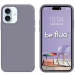 BEFLUOIP17LAVGREY - Coque souple Be Fluo coloris gris lavande pour iPhone 17