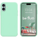 BEFLUOIP17PEPMINT - Coque souple Be Fluo coloris menthe poivrée pour iPhone 17