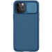 CAMSHIELD-IP12PMAXBLEU - Coque CamShield iPhone 12 Pro-Max bleue avec protection appareil photo coulissante