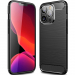 CARBOBRUSH-IP14PRO - Coque iPhone 14 Pro antichoc coloris noir aspect carbone