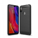 CARBOBRUSH-REDNOTE6PRO - Coque Xiaomi Redmi-Note 6 PRO antichoc coloris noir aspect carbone