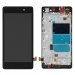 CHASSISLCD-P8LITENOIR - Ecran complet assemblé sur chassis Huawei P8-Lite noir pour réparation sans collage