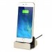 DOCK-IP7-GOLD - Dock iPhone Support de bureau charge et synchronisation coloris gold