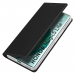 DUX-MAGIC5LITE - Etui pour Honor Magic 5 Lite noir fin avec rabat latéral aimant invisible et coque souple