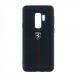 FEHDEHCS9LBK - Coque Ferrari Galaxy-S9 Plus série Heritage noir coutures rouges