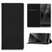 FOLIOMAG-XA1NOIR - Etui Xperia-XA1 fin avec rabat latéral gris et coque souple transparente