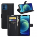 FPALHENA-IP14PRONOIR - Etui portefeuille iPhone 14 PRO noir rabat latéral  patte magnétique logements cartes