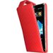 HCARBON-XPERIAT-ROU - Etui Carbone rouge pour Sony Xperia T