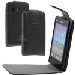 HKLAMHUAWY300 - Etui à rabat noir Huawei Ascend Y300 fermeture magnétique