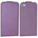 HSLIMLUXY-IP5-VIO - Etui Slim Luxy cuir violet pour iPhone 5