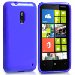 MINIGELBLEULUM620 - Coque Housse minigel bleu glossy Lumia 620 Nokia