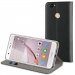 MUFLS0074-NOVA - Etui Huawei-NOVA Folio-Stand noir rabat latéral avec logements cartes