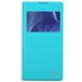 RKEXCELZ2TURQUOISE - Etui rabat latéral turquoise Xperia Z2 Rock série Excel avec fenêtre de visualisation