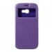 ROARVIEW-A320VIOLET - Etui Galaxy A3-2017 rabat latéral violet avec fenêtre coque intérieure souple