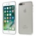 SOFTBRUSHIP7PLUSSILVER - Coque souple pour iPhone 7 plus gris argent et dos transparent