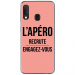 TPU0A20EAPEROROSE - Coque souple pour Samsung Galaxy A20e avec impression Motifs l'apéro recrute rose