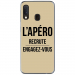 TPU0A20EAPEROTAUPE - Coque souple pour Samsung Galaxy A20e avec impression Motifs l'apéro recrute taupe