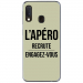 TPU0A20EAPEROVERT - Coque souple pour Samsung Galaxy A20e avec impression Motifs l'apéro recrute vert