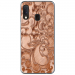 TPU0A20EARABESQUEBRONZE - Coque souple pour Samsung Galaxy A20e avec impression Motifs arabesque bronze