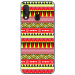 TPU0A20EAZTEQUEJAUROU - Coque souple pour Samsung Galaxy A20e avec impression Motifs aztèque jaune et rouge