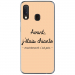 TPU0A20ECHIANTEBEIGE - Coque souple pour Samsung Galaxy A20e avec impression Motifs Avant, j'étais chiante beige