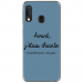 TPU0A20ECHIANTEBLEU - Coque souple pour Samsung Galaxy A20e avec impression Motifs Avant, j'étais chiante bleu