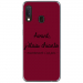 TPU0A20ECHIANTEBORDEAU - Coque souple pour Samsung Galaxy A20e avec impression Motifs Avant, j'étais chiante bordeau