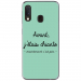 TPU0A20ECHIANTETURQUOISE - Coque souple pour Samsung Galaxy A20e avec impression Motifs Avant, j'étais chiante turquoise