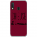 TPU0A20ECHIEUSEBORDEAU - Coque souple pour Samsung Galaxy A20e avec impression Motifs Chieuse d'Amour bordeau