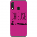 TPU0A20ECHIEUSEFUSHIA - Coque souple pour Samsung Galaxy A20e avec impression Motifs Chieuse d'Amour fushia