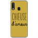 TPU0A20ECHIEUSEOR - Coque souple pour Samsung Galaxy A20e avec impression Motifs Chieuse d'Amour or