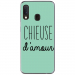 TPU0A20ECHIEUSETURQUOISE - Coque souple pour Samsung Galaxy A20e avec impression Motifs Chieuse d'Amour turquoise