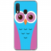 TPU0A20ECHOUETTE3 - Coque souple pour Samsung Galaxy A20e avec impression Motifs chouette bleue et rose
