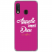TPU0A20EDIEUFUSHIA - Coque souple pour Samsung Galaxy A20e avec impression Motifs Appelle moi Dieu fushia