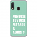 TPU0A20EFUMEUSETURQUOISE - Coque souple pour Samsung Galaxy A20e avec impression Motifs fumeuse et alors turquoise