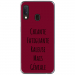 TPU0A20EGENIALEBORDEAU - Coque souple pour Samsung Galaxy A20e avec impression Motifs Chiante mais Géniale bordeau