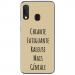 TPU0A20EGENIALETAUPE - Coque souple pour Samsung Galaxy A20e avec impression Motifs Chiante mais Géniale taupe