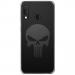 TPU0A20ESKULLCARBONE - Coque souple pour Samsung Galaxy A20e avec impression Motifs tête de mort sur fond carbone