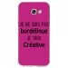 TPU0A52017BORDELIQUEFUSHIA - Coque souple pour Samsung Galaxy A5-2017 SM-A520F avec impression Motifs Je ne suis pas bordélique