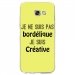 TPU0A52017BORDELIQUEJAUNE - Coque souple pour Samsung Galaxy A5-2017 SM-A520F avec impression Motifs Je ne suis pas bordélique