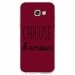 TPU0A52017CHIEUSEBORDEAU - Coque souple pour Samsung Galaxy A5-2017 SM-A520F avec impression Motifs Chieuse d'Amour bordeau