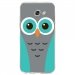 TPU0A52017CHOUETTE1 - Coque souple pour Samsung Galaxy A5-2017 SM-A520F avec impression Motifs chouette bleue et grise