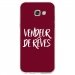TPU0A52017VENDREVEBORDEAU - Coque souple pour Samsung Galaxy A5-2017 SM-A520F avec impression Motifs vendeur de rêves bordeau