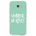 TPU0A52017VENDREVETURQUOIS - Coque souple pour Samsung Galaxy A5-2017 SM-A520F avec impression Motifs vendeur de rêves turquoise