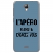 TPU0ALTICES40APEROBLEU - Coque souple pour Altice S40 avec impression Motifs l'apéro recrute bleu