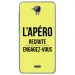 TPU0ALTICES40APEROJAUNE - Coque souple pour Altice S40 avec impression Motifs l'apéro recrute jaune