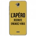 TPU0ALTICES40APEROOR - Coque souple pour Altice S40 avec impression Motifs l'apéro recrute or