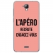 TPU0ALTICES40APEROROSE - Coque souple pour Altice S40 avec impression Motifs l'apéro recrute rose